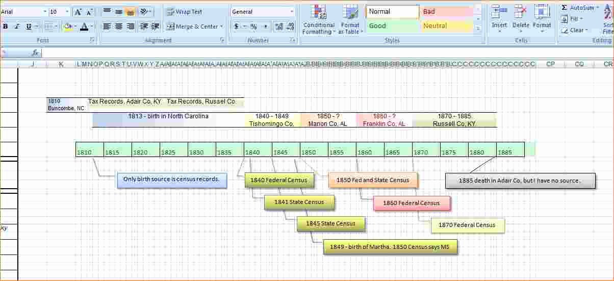 7 Excel Project Timeline Template