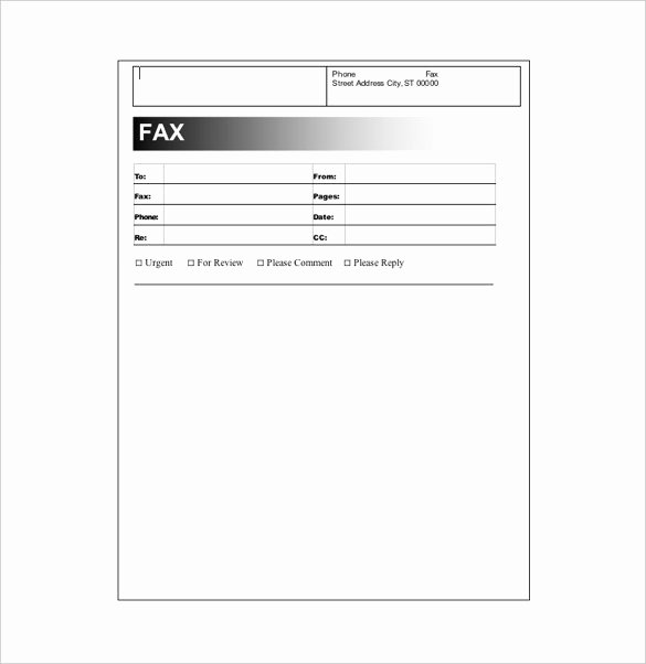 7 Fax Cover Letter Templates Free Sample Example