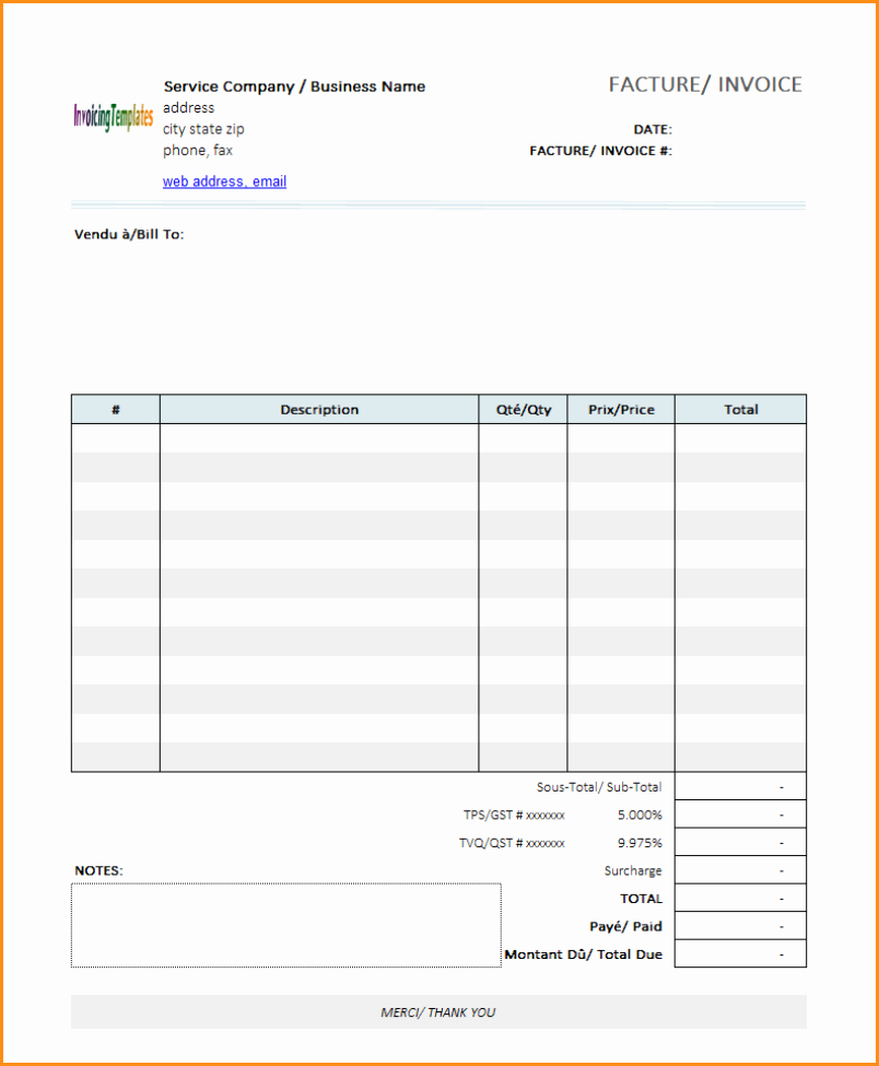 7 free invoice template for mac