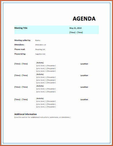 7 free meeting agenda templates