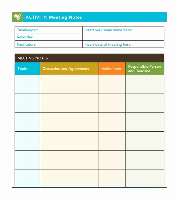7 Free Meeting Minutes Templates Excel Pdf formats