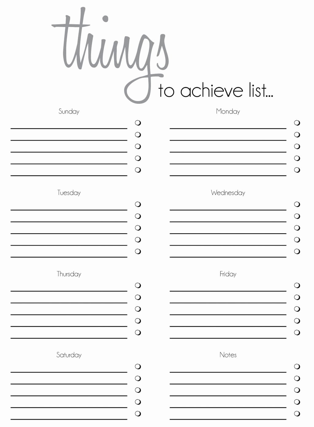 7 Free to Do Task List Templates Excel Pdf formats