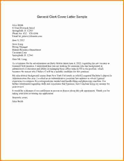 7 Generic Cover Letter Example