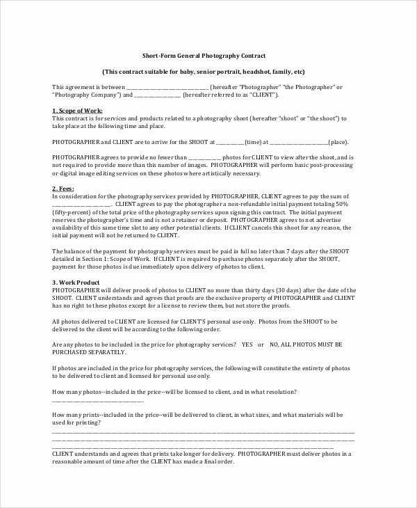 7 Graphy Agreement Contract Samples