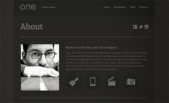 7 css personal website templates