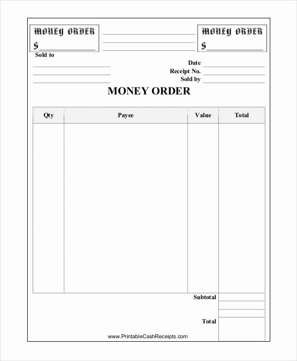 7 order Receipt Templates – Examples In Word Pdf