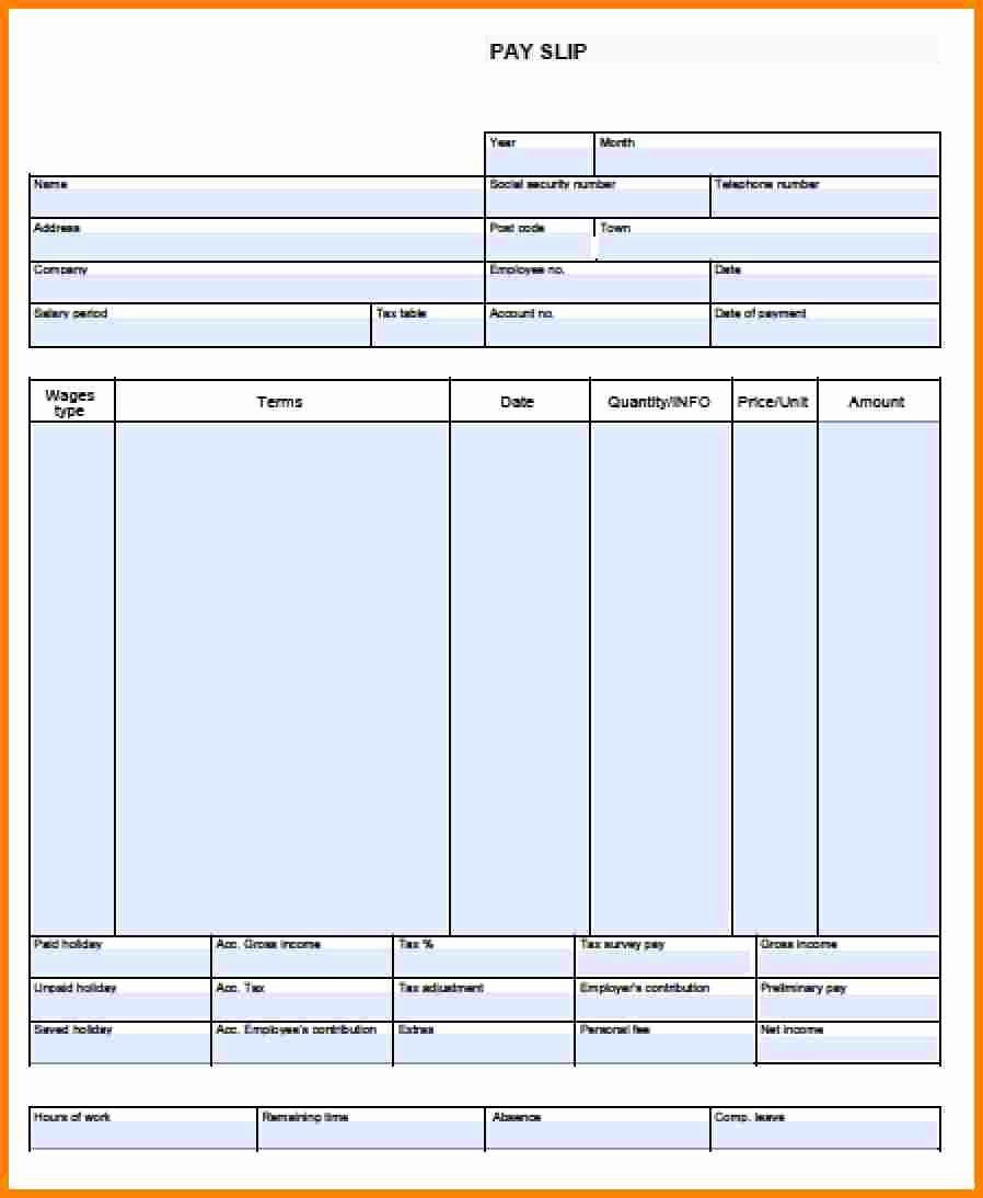7 Payroll Check Template Excel