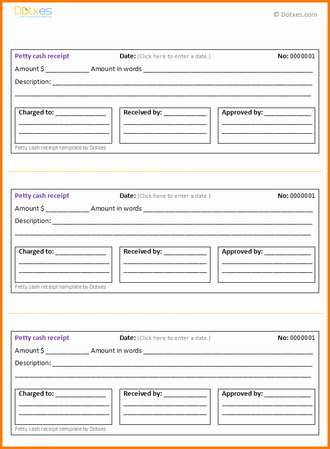 7 Printable Cash Receipt