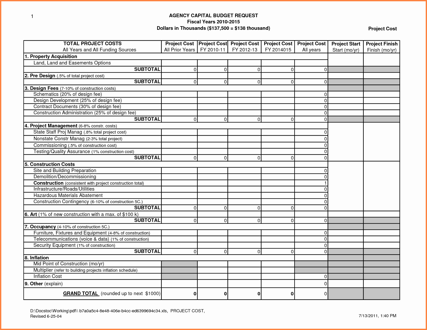 7 project management spreadsheet template excel