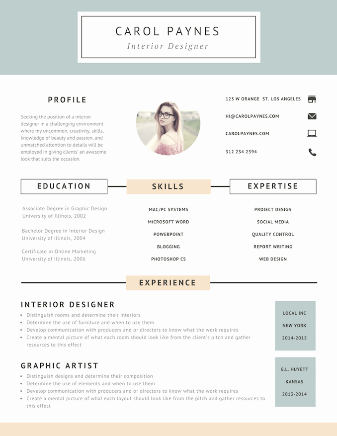 7 Resume Design Principles that Will You Hired 99designs