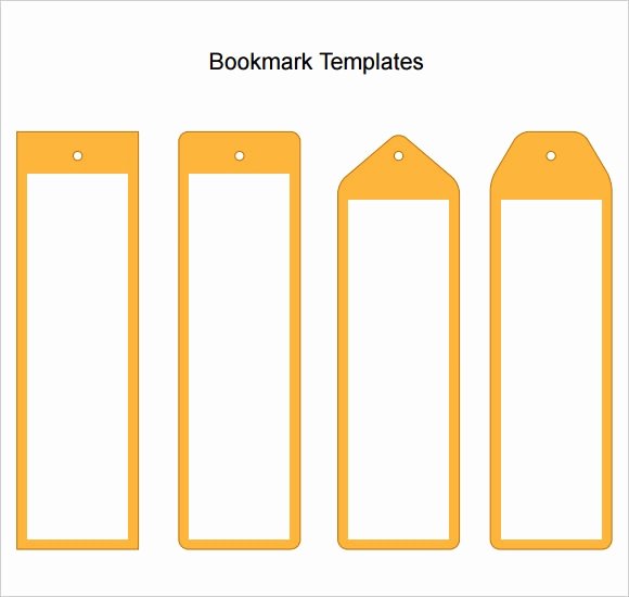 7 Sample Blank Bookmarks