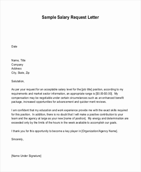 7 Sample Salary Proposal Letters