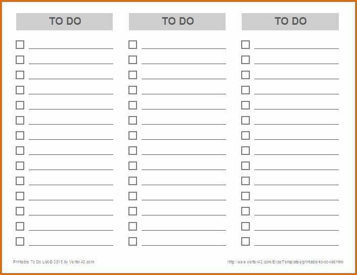 7 to Do Lists Templates