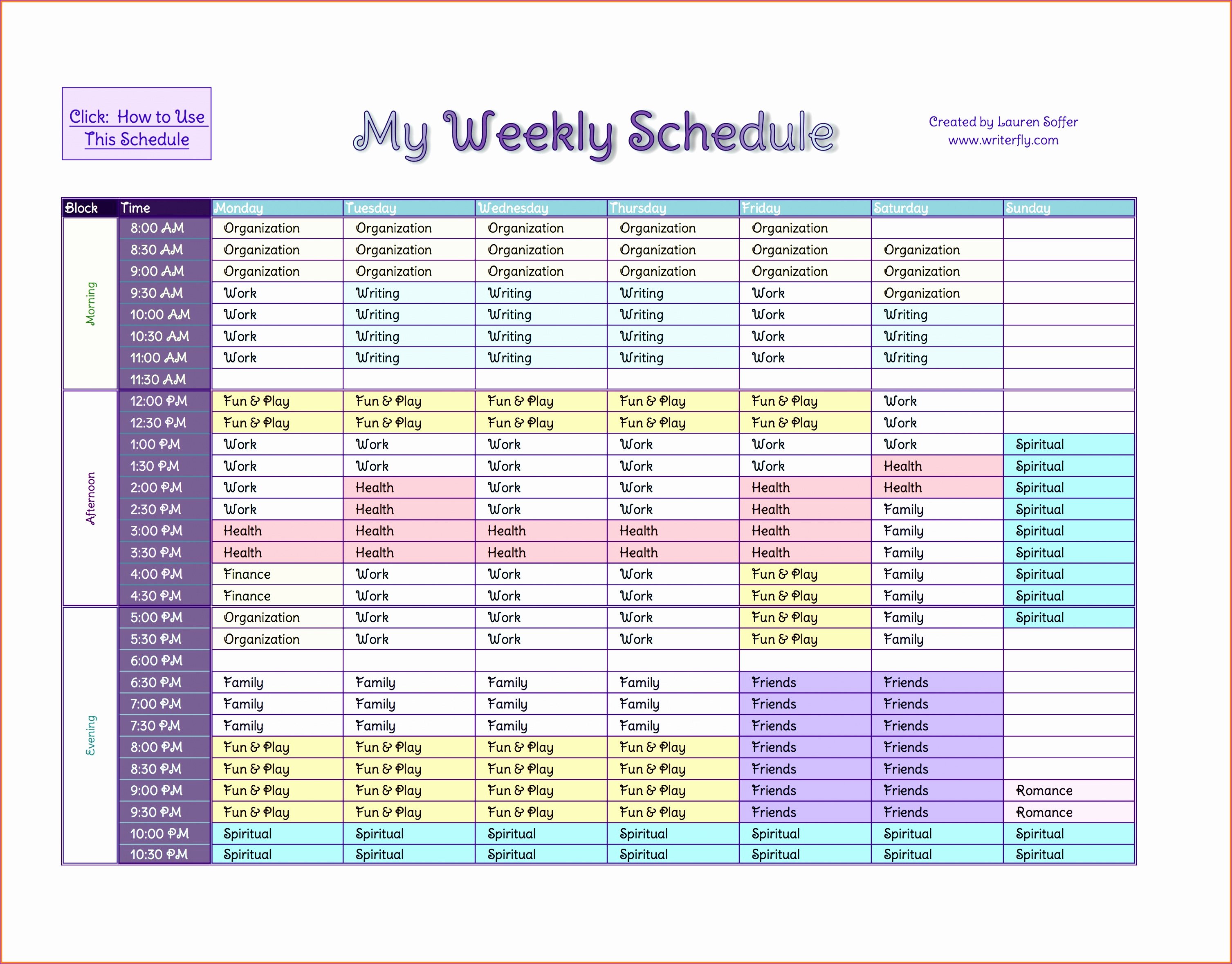 7 Week Calendar Template Excel Exceltemplates