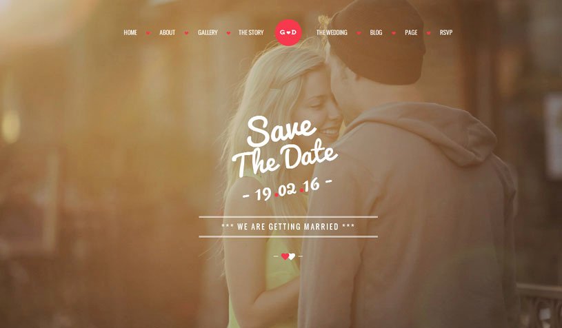 70 Best Wedding Website Templates Free &amp; Premium