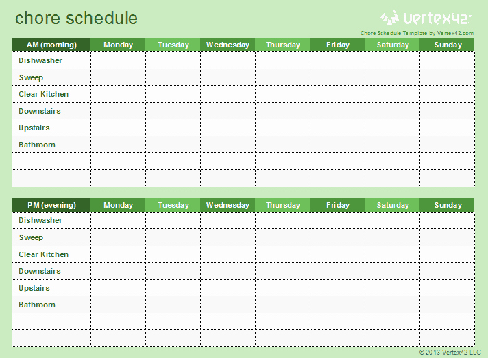 70 Free Schedule &amp; Planner Templates [ Word Excel