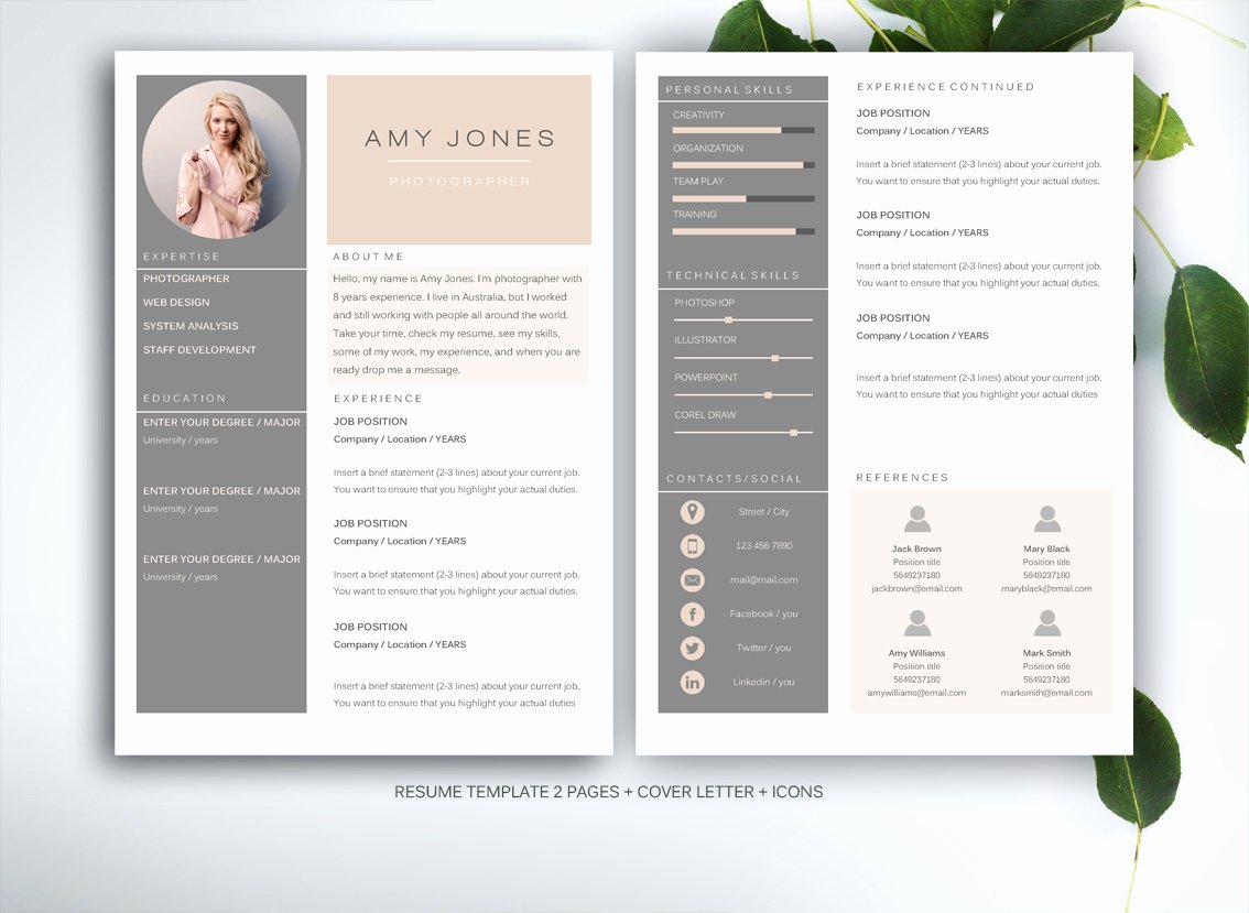 70 Well Designed Resume Examples for Your Inspiration