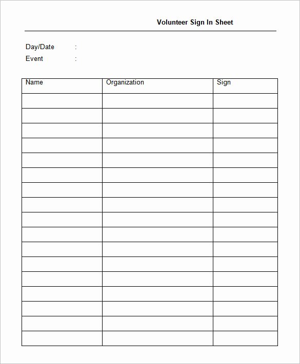 75 Sign In Sheet Templates Doc Pdf