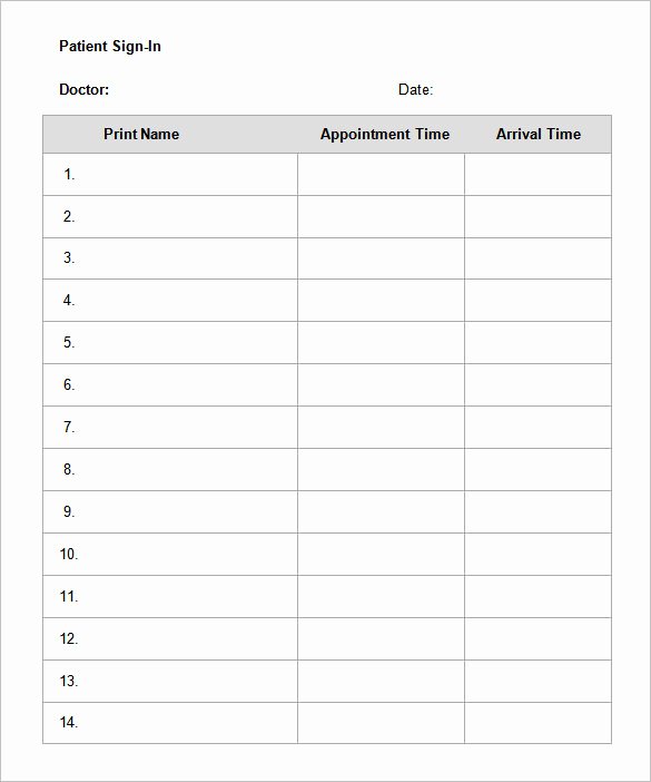 75 Sign In Sheet Templates Doc Pdf