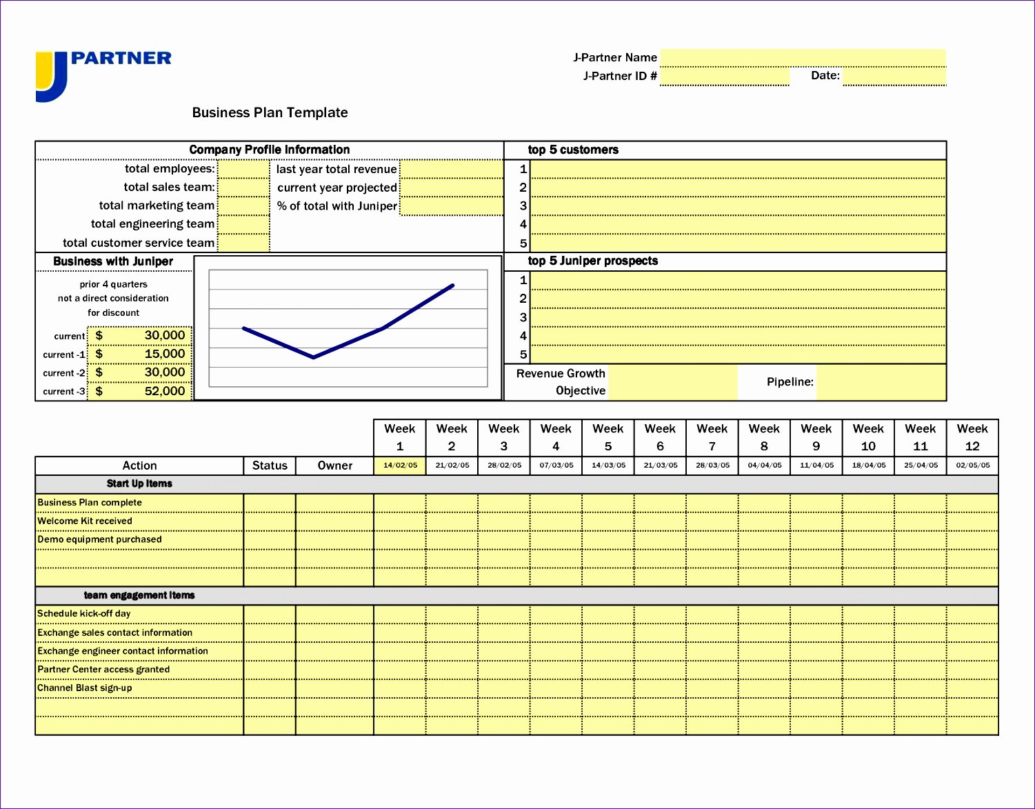 5 year business plan template excel b0925