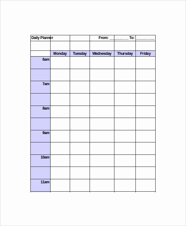 8 Best Daily Planner Templates Free Sample Example