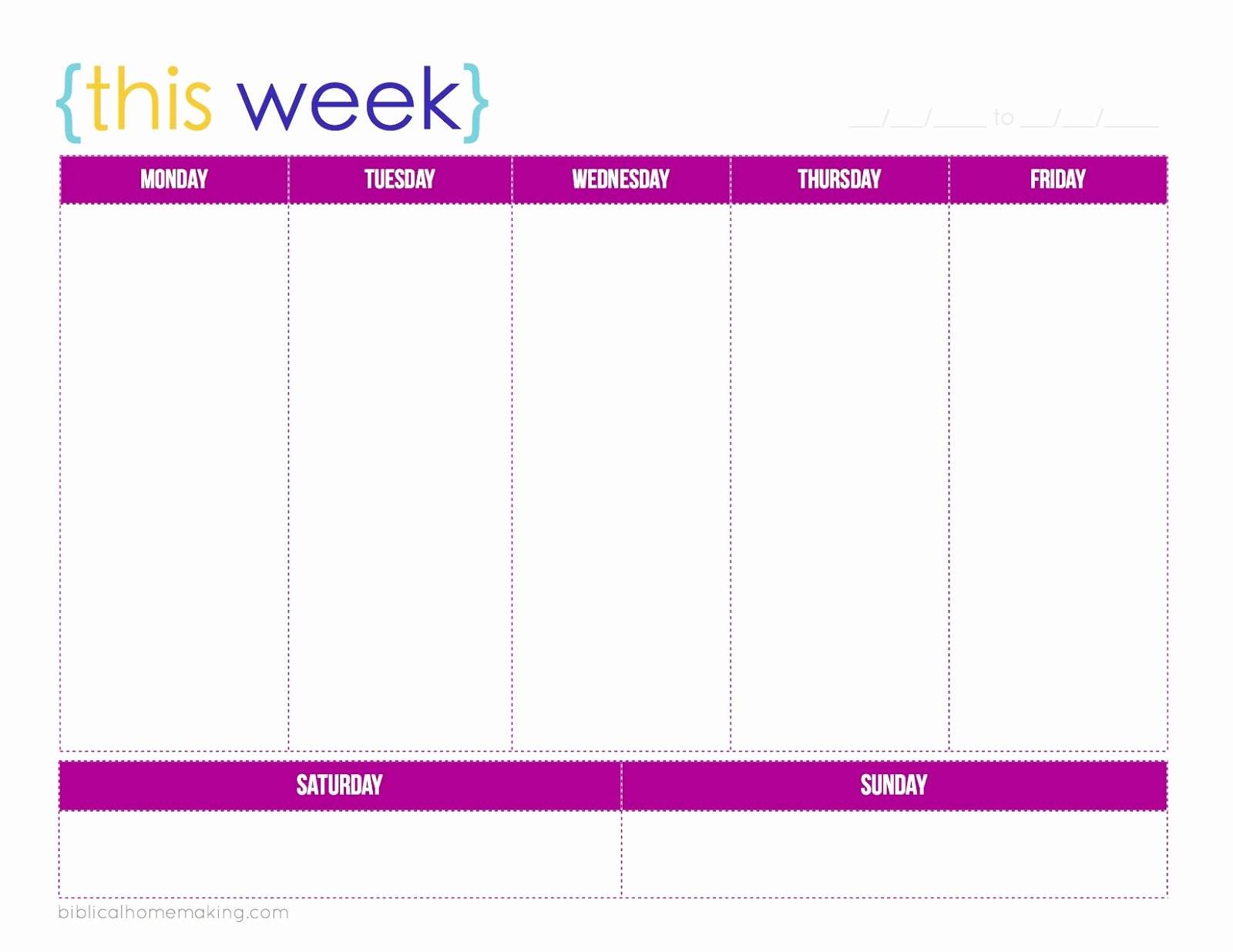 post 3 week calendar template printable