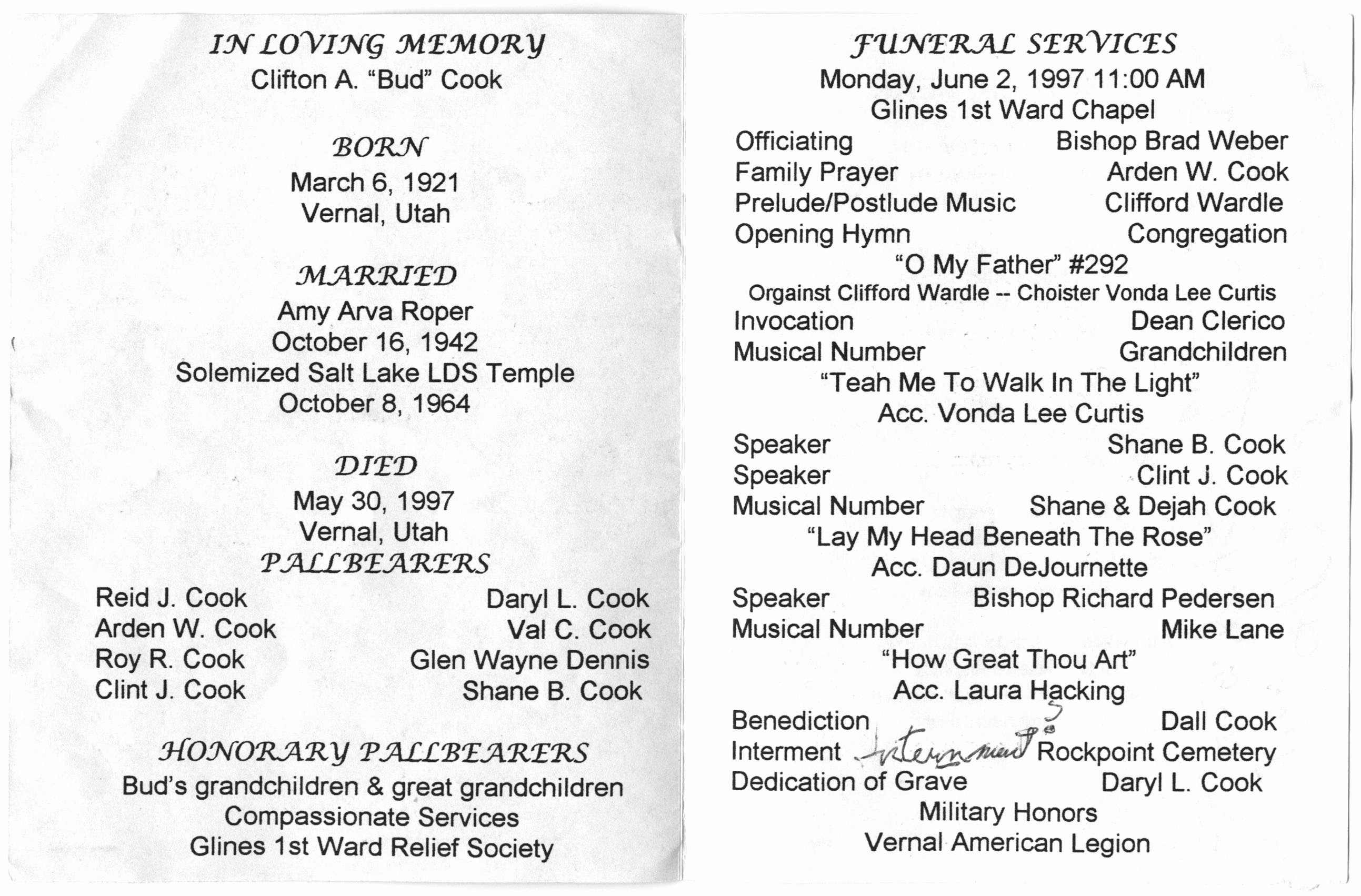 Catholic Mass Funeral Program Template