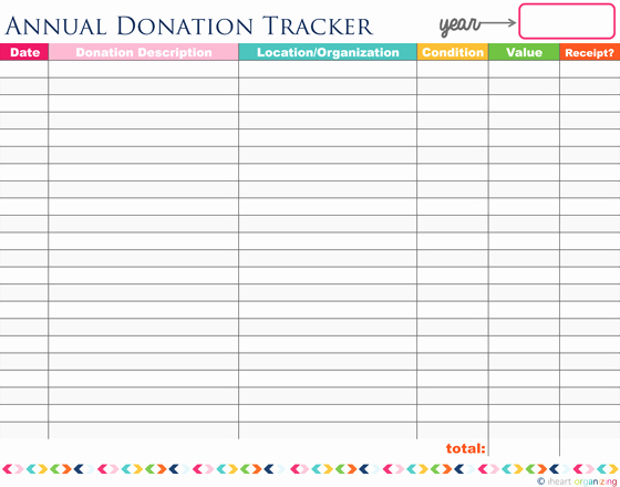 8 Best Of Donation List Template Printable Free