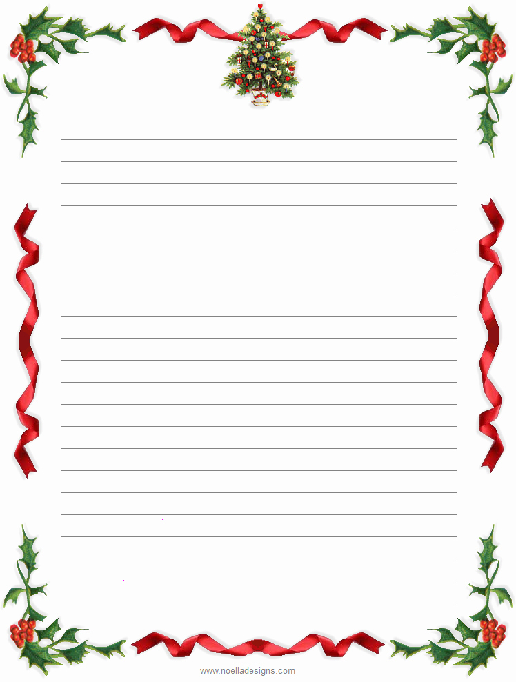 8 Best Of Free Printable Christmas Stationery