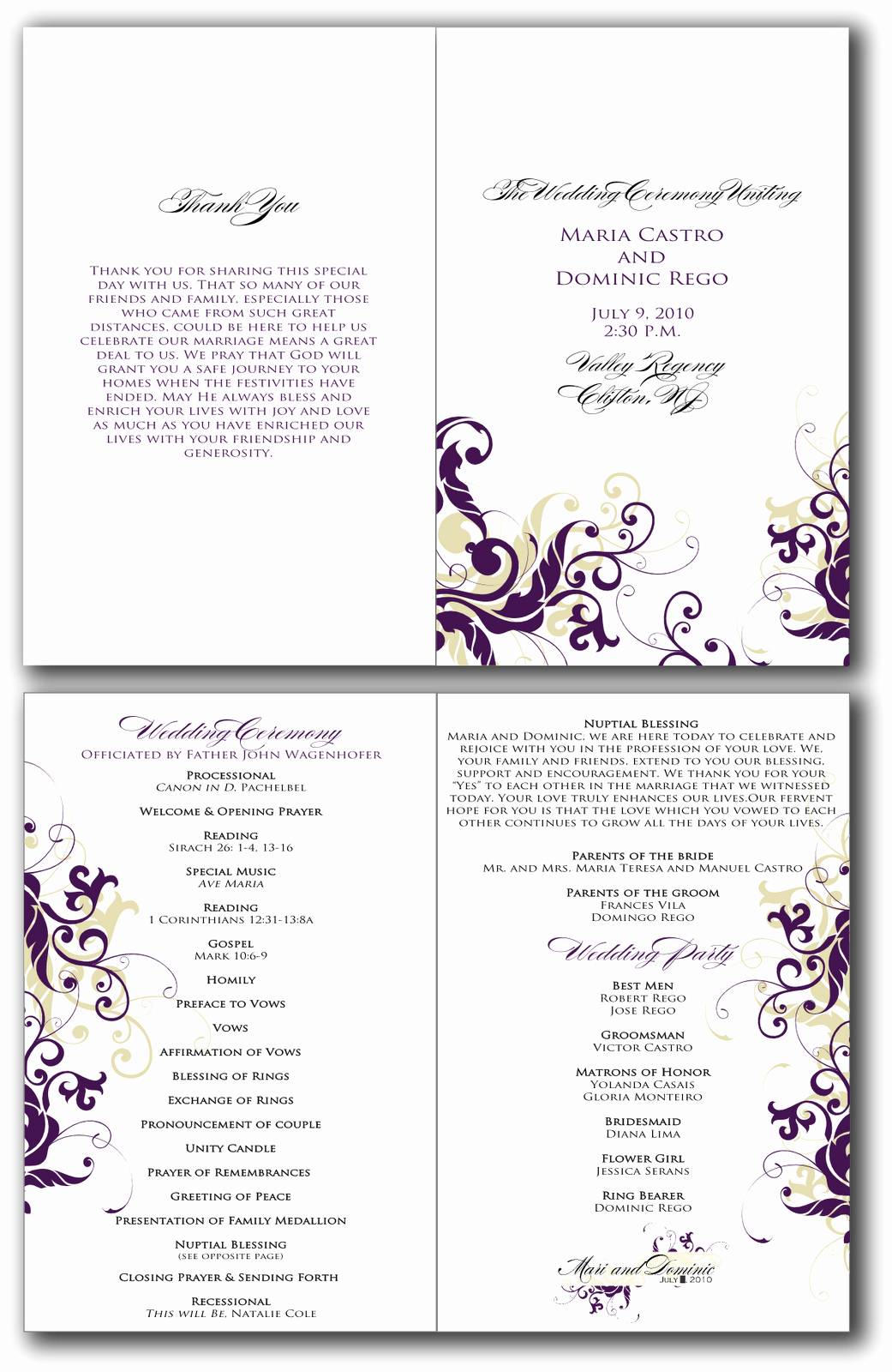 post free printable church program design