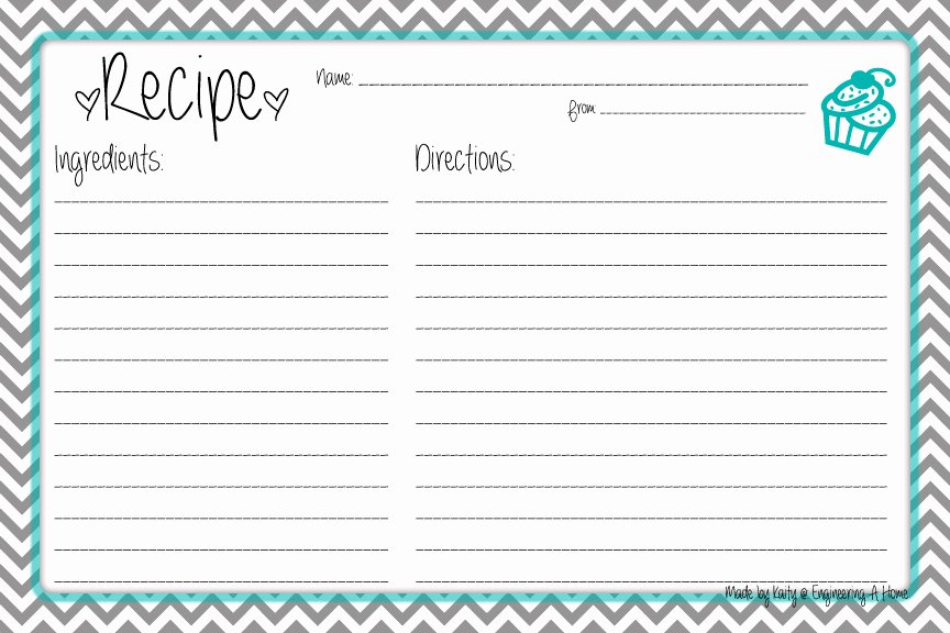 8 Best Of Printable Recipe Cards whole Page Free