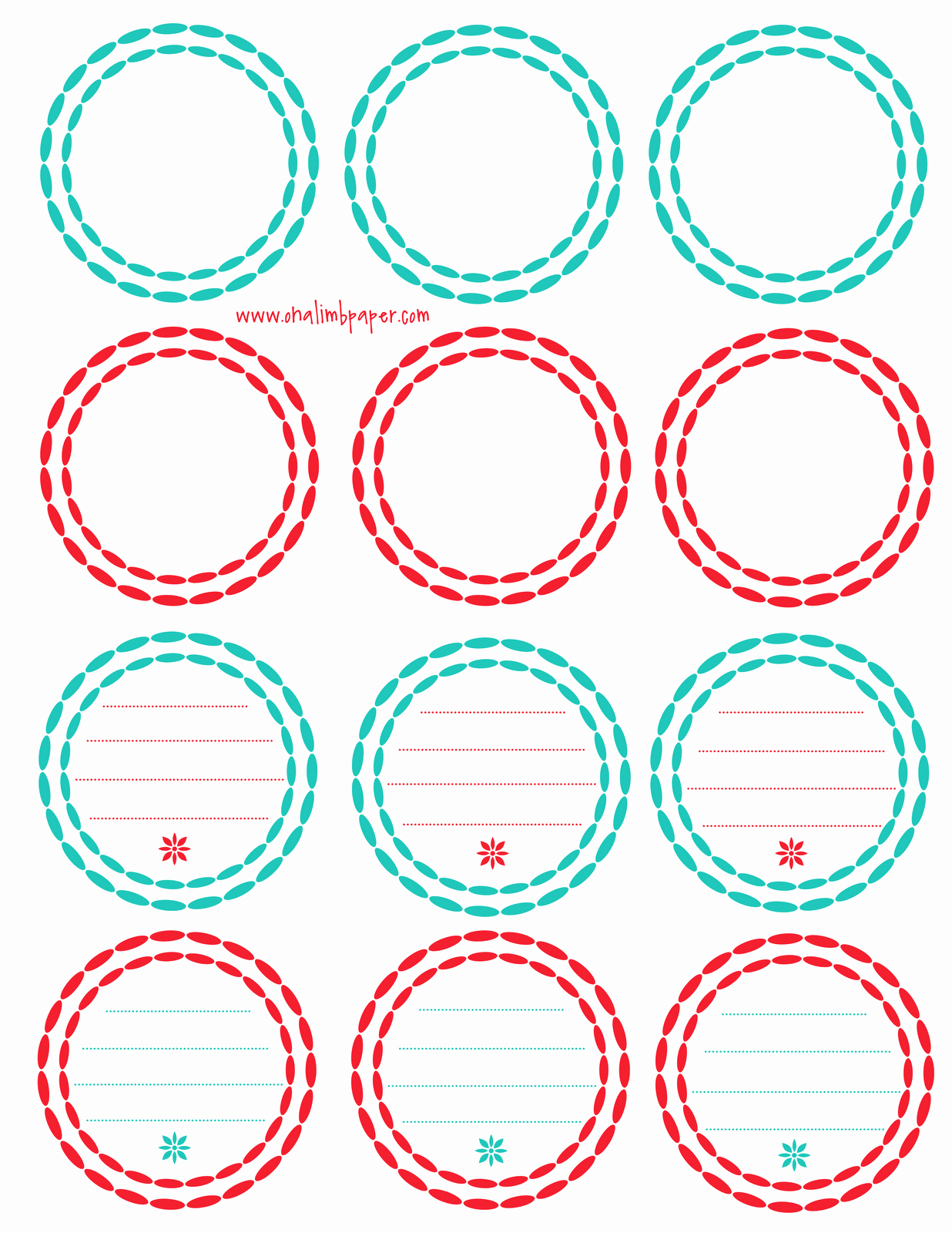 8 Best Of Printable Round Labels Printable Round