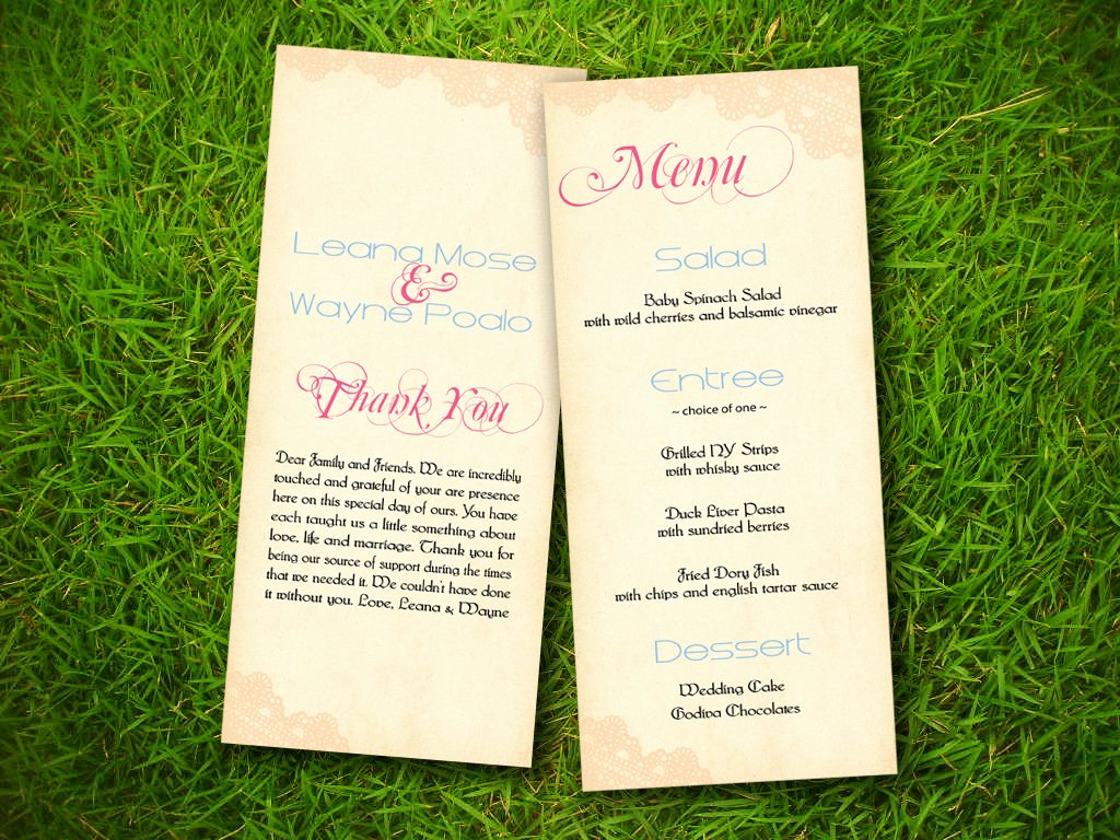 8 Best Of Wedding Program Template Free Printable