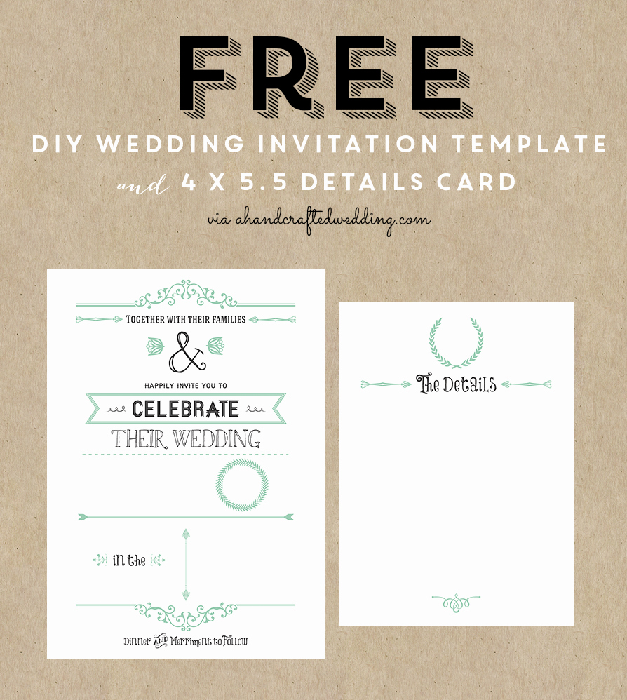 post wedding program template free printable card
