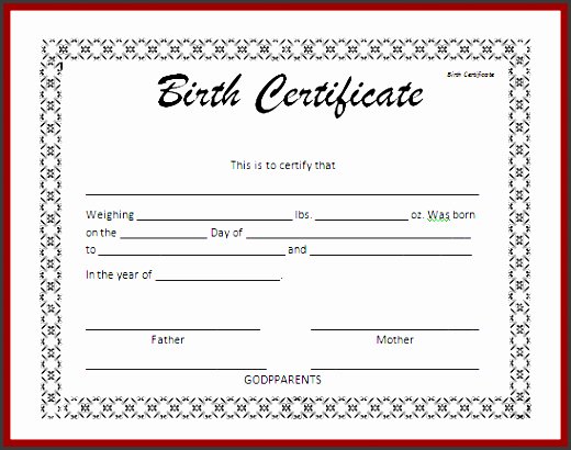 8 Birth Certificate Template In Pdf Sampletemplatess