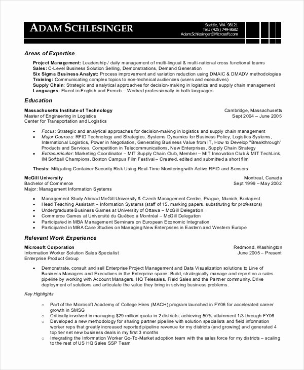 8 Business Analyst Resumes Free Sample Example format