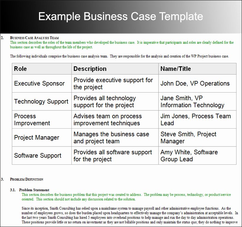 8 Business Case Template Free Word Pdf Excel Doc formats