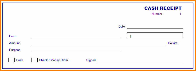 8 cash receipt template word