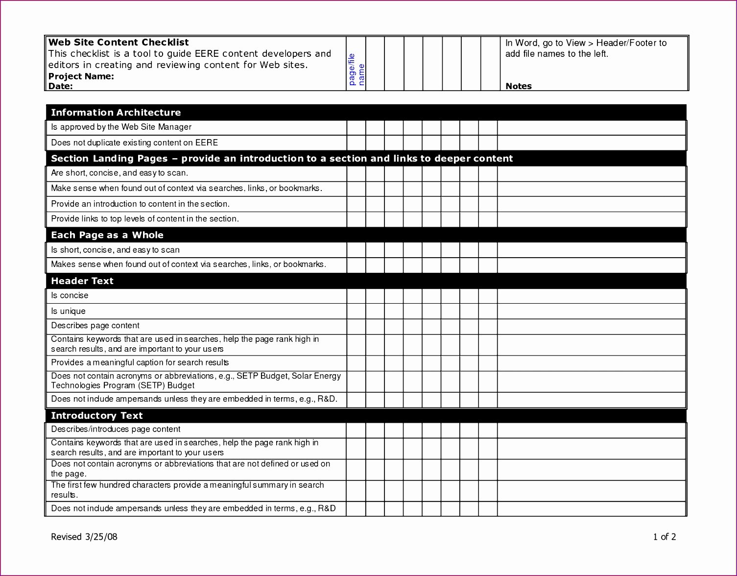 8 Check F List Template Excel Exceltemplates