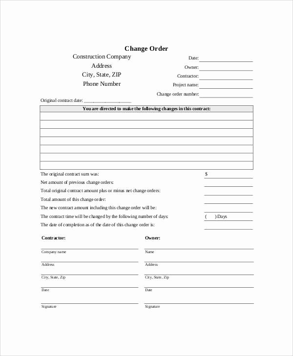 8 Free Printable order form Samples