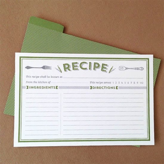 8 Free Recipe Card Templates Excel Pdf formats