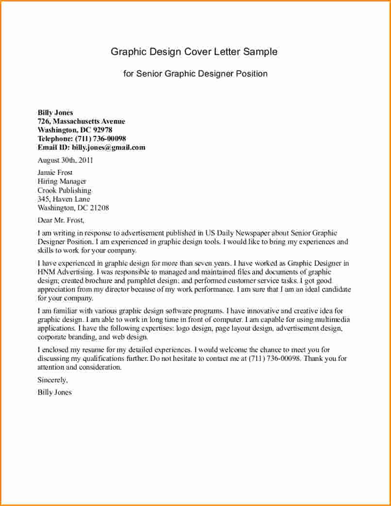 8 Graphic Designer Cover Letter Examples