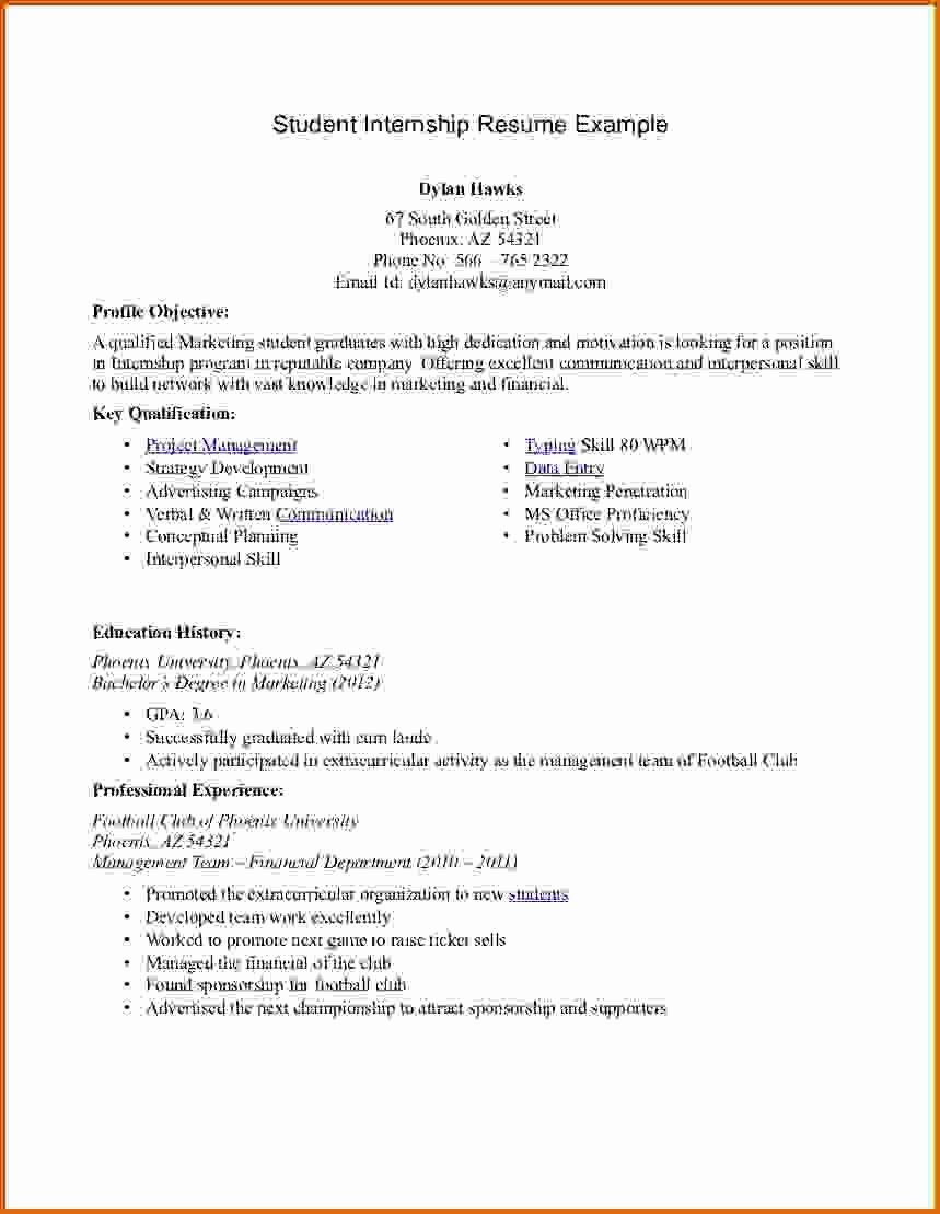 8 internship resume template