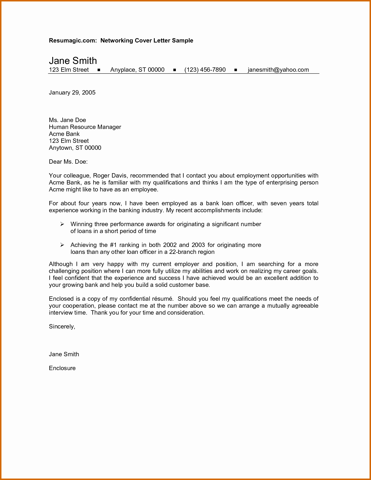 8 Investment Bank Cover Letter