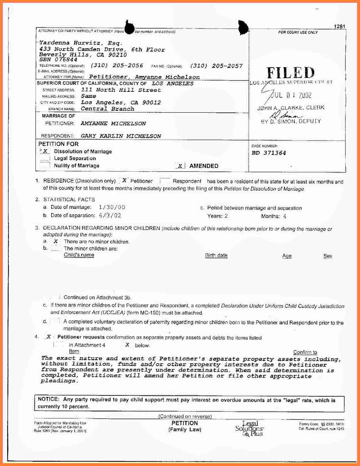 8 Marital Settlement Agreement California