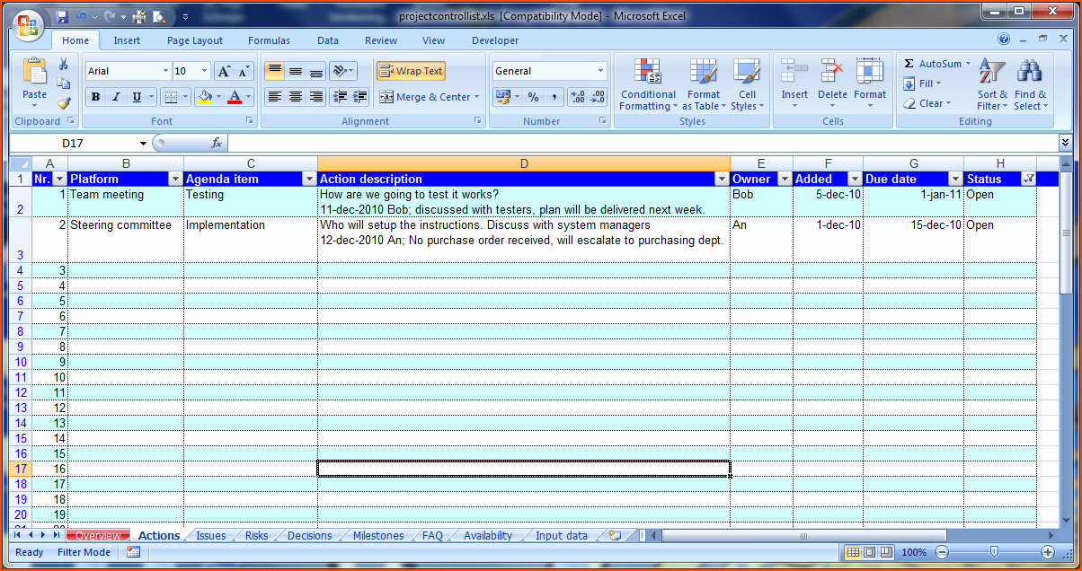 8 Meeting Minutes Template Excel Bookletemplate