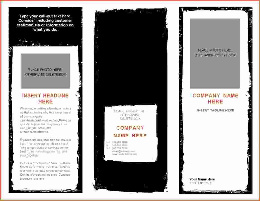 8 Microsoft Word Brochure Template Bookletemplate