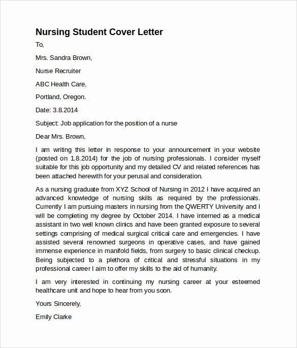 8 Nursing Cover Letter Templates to Download