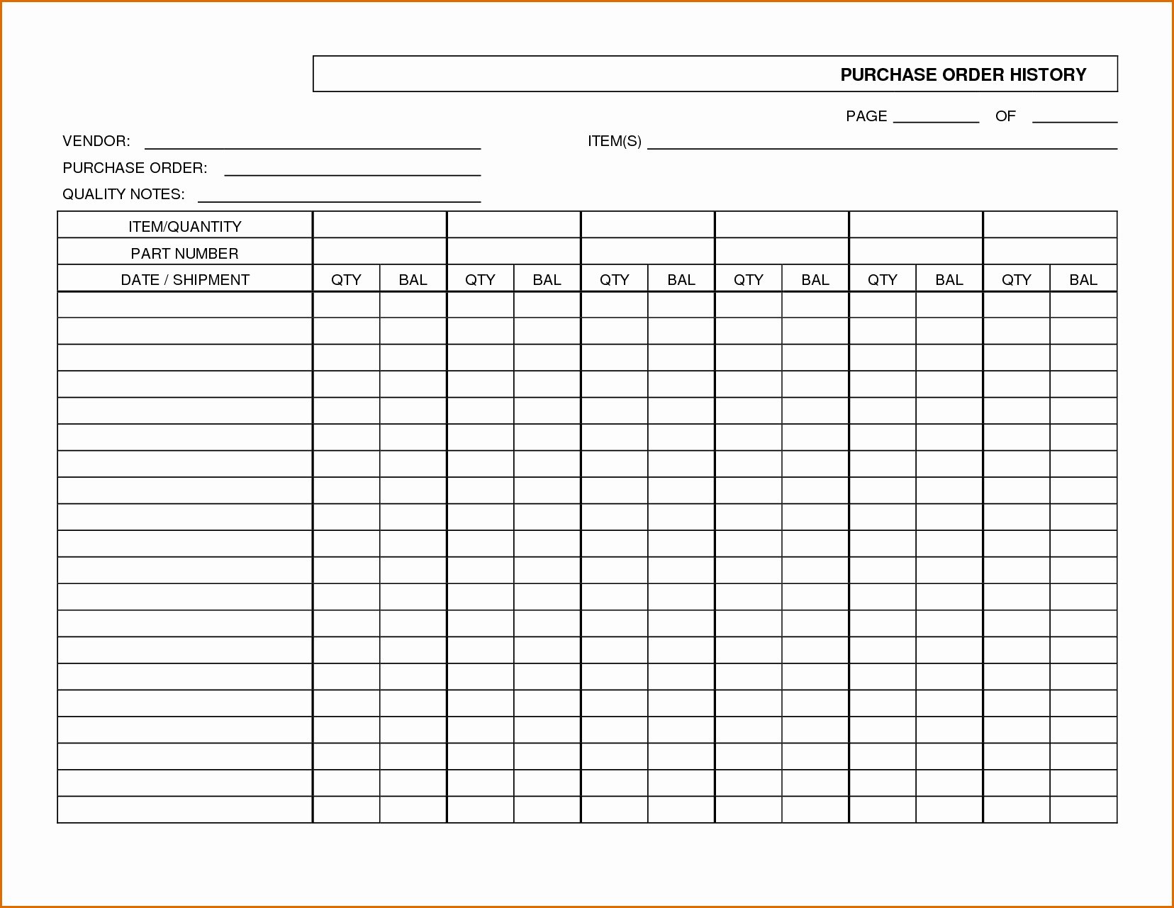 8 order form template free