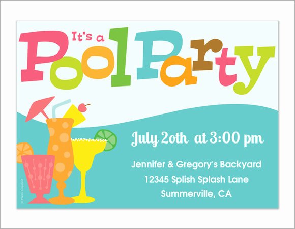 8 Sample Best Pool Party Invitations to Download